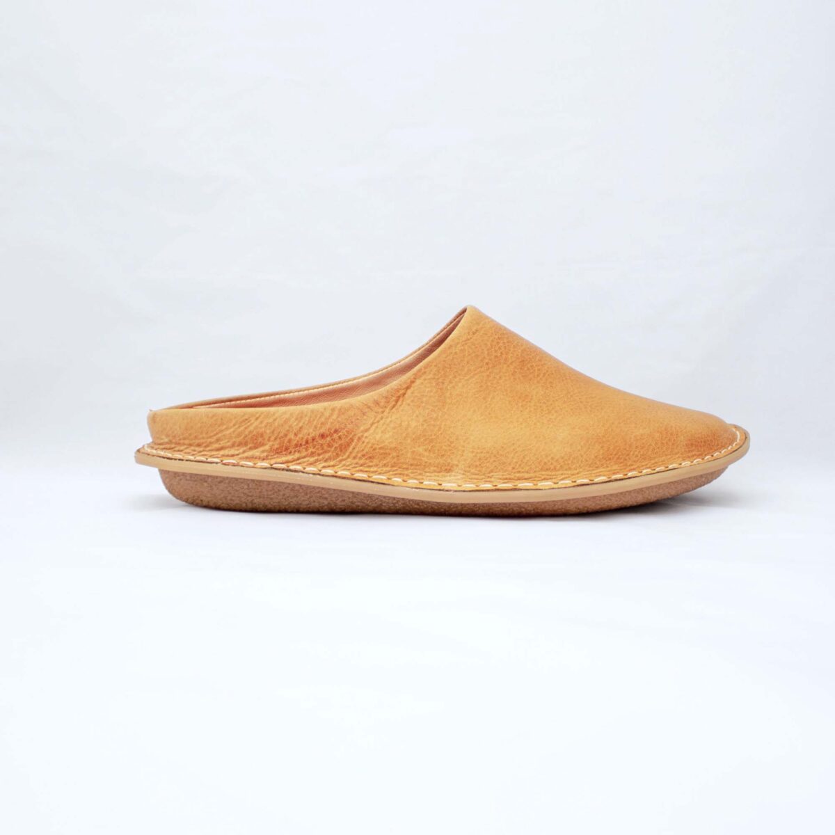 Vintage Sunflower Leather Slipper