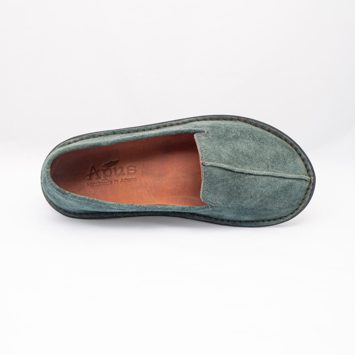 Petrol Suede Leather Moccasins Line
