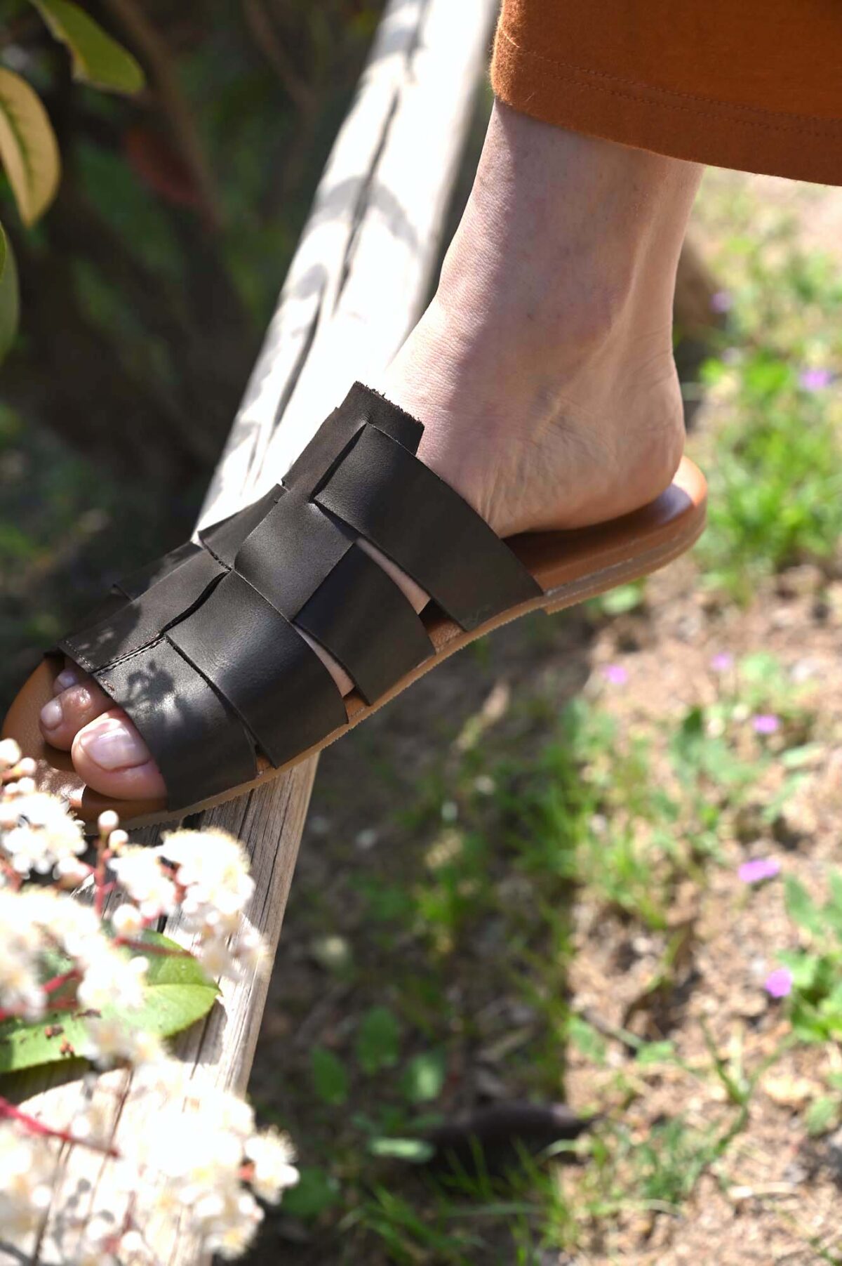 Handmade Greek Leather Crossed Sandals